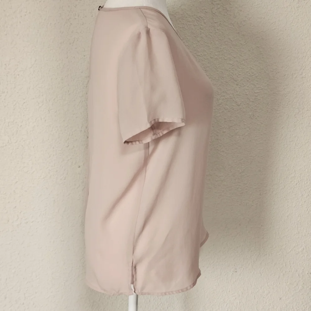 Forever 21 Beige Short Sleeve Blouse - Small - Picture 4 of 7